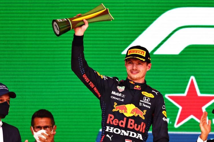 Max Verstappen kembali meraih podium di balapan F1 Brazil 2021