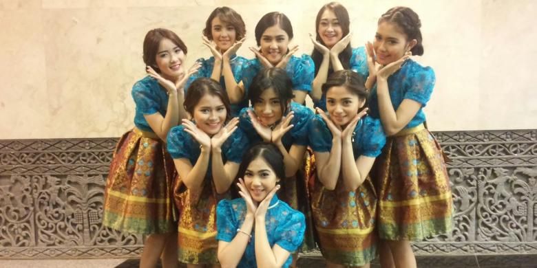 Cherrybelle menjadi penampil dalam pergelaran Suara Indonesia, yang diadakan oleh Kompas TV di Jakarta Convention Center, Kamis (28/1/2016) malam. 