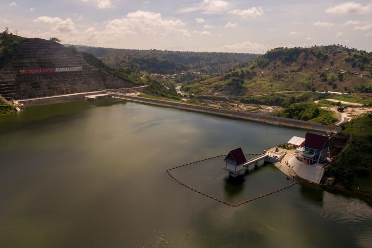 Bendungan Karalloe di Kabupaten Gowa, Sulawesi Selatan.