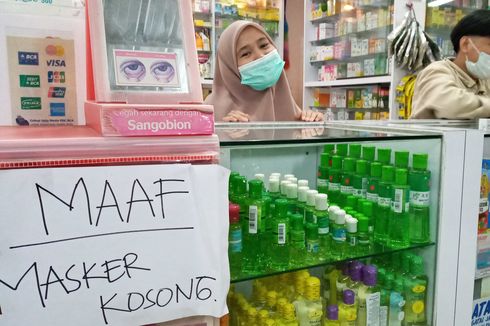 Wabah Virus Corona Merebak, Stok Masker di Apotek Pangkal Pinang Ludes