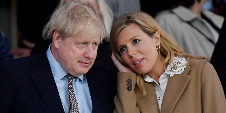 PM Boris Johnson dan tunangannya, Carrie Symonds.