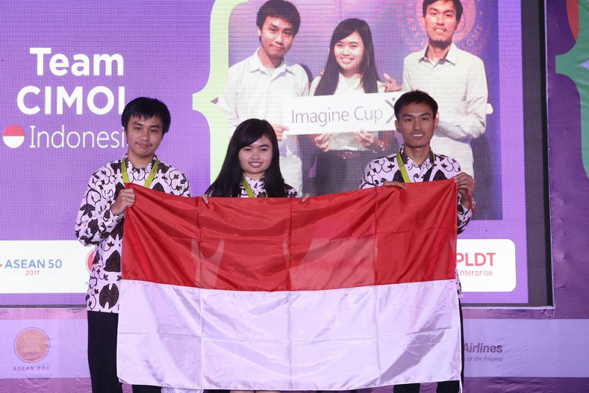 Tim Cimol asal ITB yang berlaga di kejuaraan Imagine Cup tingkat Asia Tenggara di Manila, Selasa (25/4/2017).