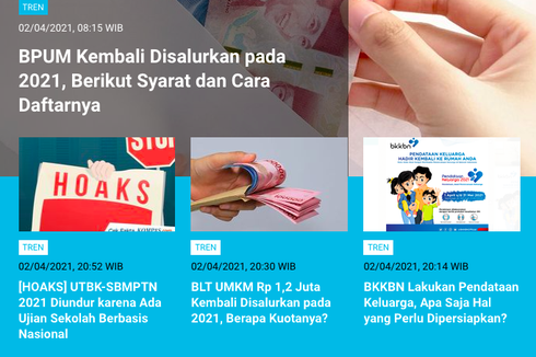 [POPULER TREN] Syarat dan Cara Daftar BPUM Rp 1,2 Juta, Kuota 12,8 Juta Penerima