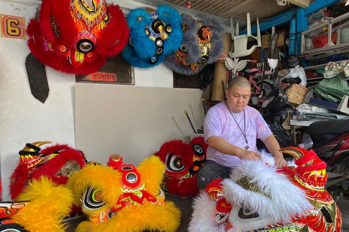 Pesanan Pengrajin Barongsai di Semarang Meningkat hingga 200 Persen Jelang Imlek