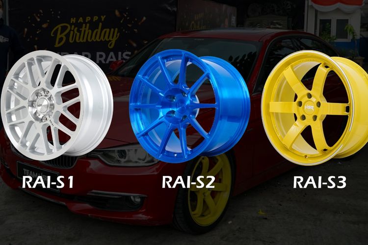 Tiga model pelek RAI-S Series