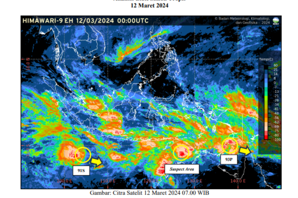 BMKG: 3 Bibit Siklon Tropis Terdeteksi, Ini Dampaknya Bagi Indonesia