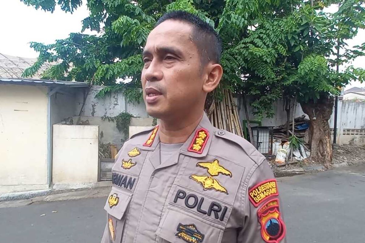 Kapolrestabes Semarang Komnes Pol Irwan Anwar ditemui di TKP Jalan Mugas Dalam, Semarang, Senin (24/7/2023).