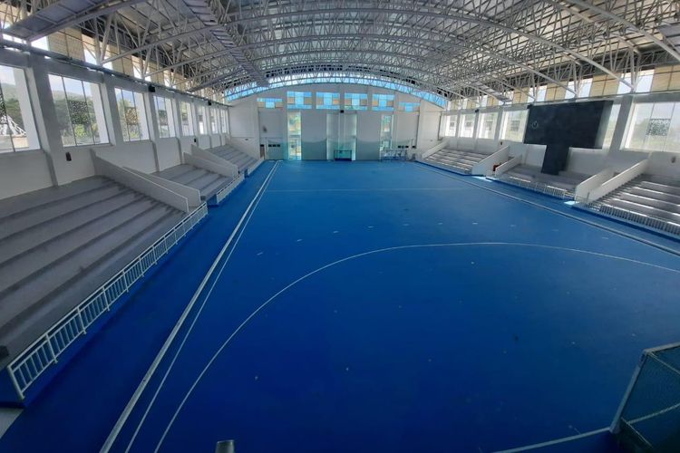 Venue selanjutnya yang telah rampung yakni Arena Cricket dan Hockey Indoor dan Outdoor yang dibangun dengan anggaran Rp 277 miliar.
