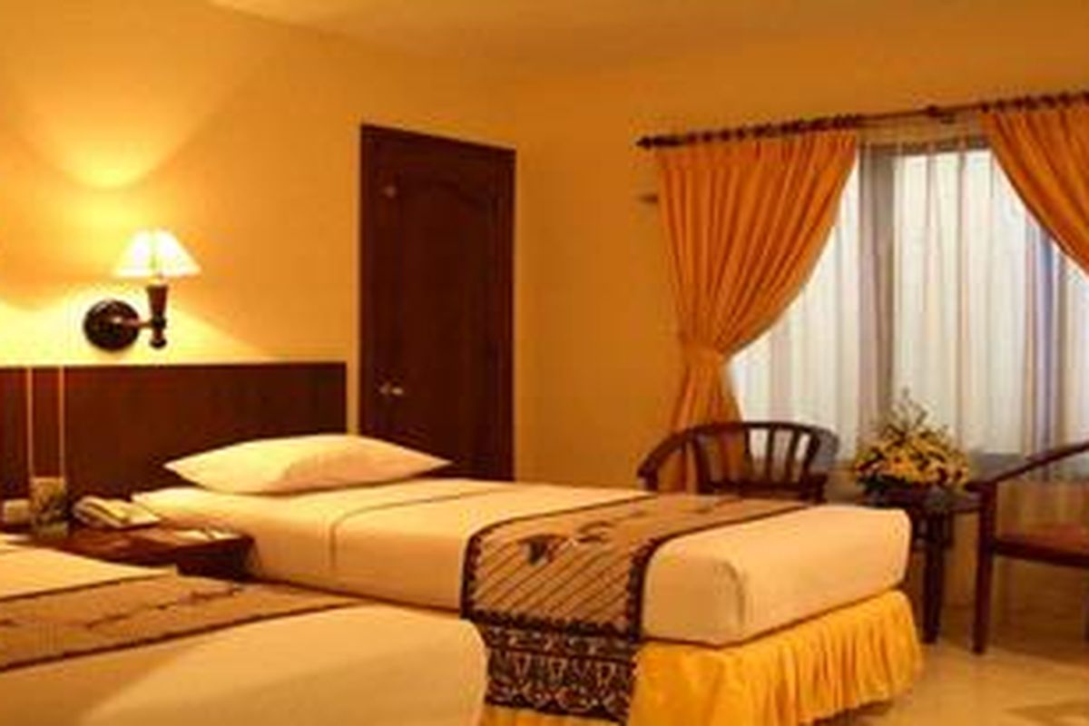 Kamar di Hotel Baron Indah Solo, Jawa Tengah. 