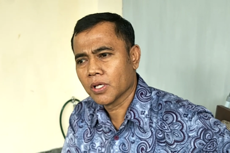 Ayah mendiang Bibi Andriansyah, Faisal, ditemui di kawasan Srengseng, Jakarta Barat, Selasa (11/1/2022).