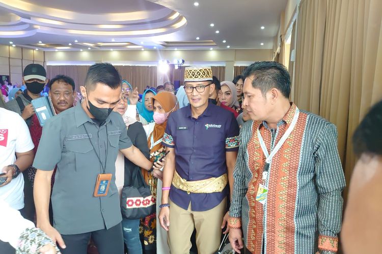 Menparekraf Sandiaga Uno saat di Lampung