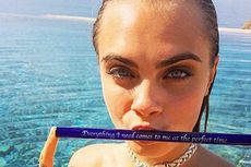 Supermodel Inggris Berpose Seksi Saat Pemotretan di Bali
