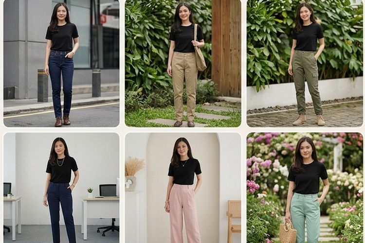 Baju Hitam Cocok dengan Celana Warna Apa? Ini 18 Inspirasinya