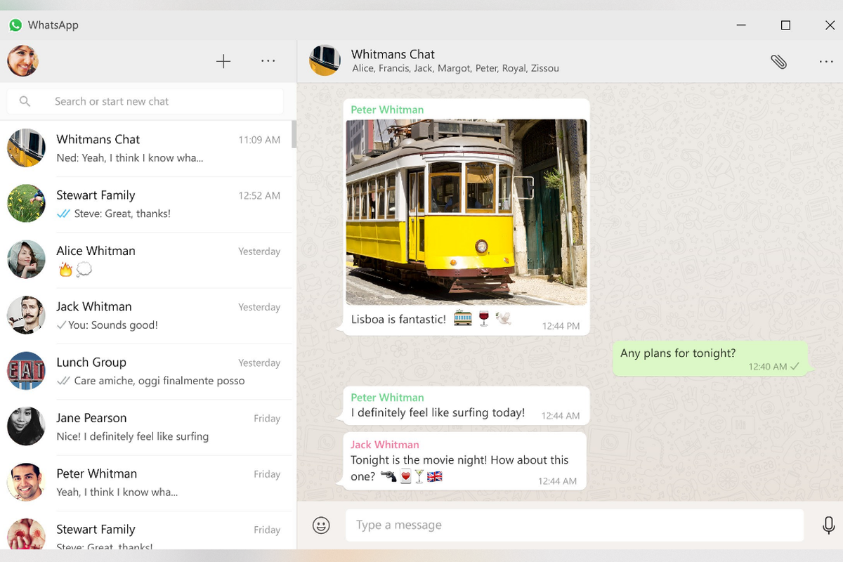 Tampilan WhatsApp desktop khusus untuk pengguna Windows, hadir dalam versi beta.