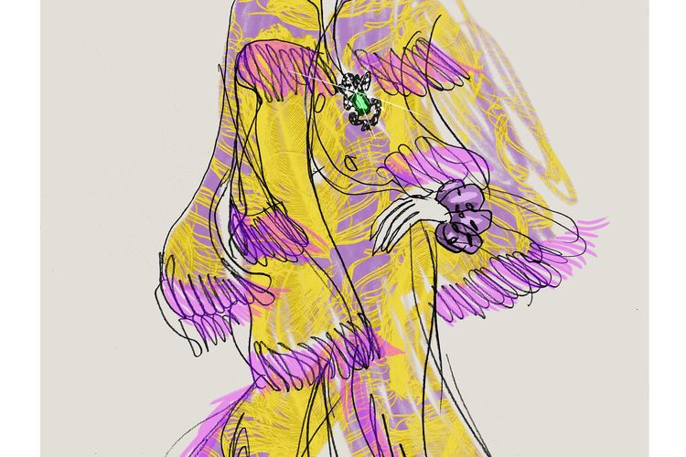 Koleksi Iris Apfel x H&M menghadirkan berbagai gaya khas Apfel yang eye-catching.