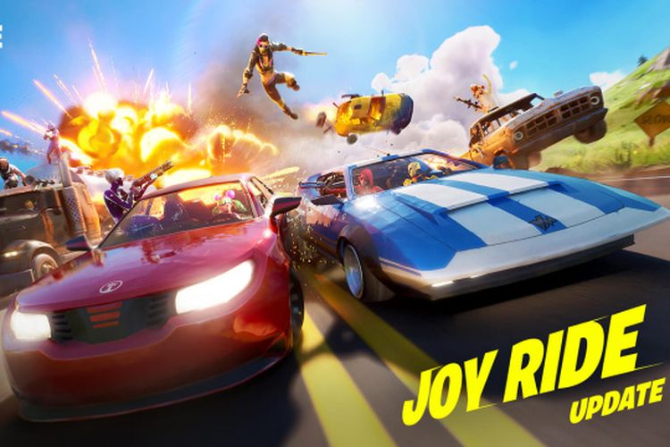 Poster pembaruan Joy Ride di Fortnite