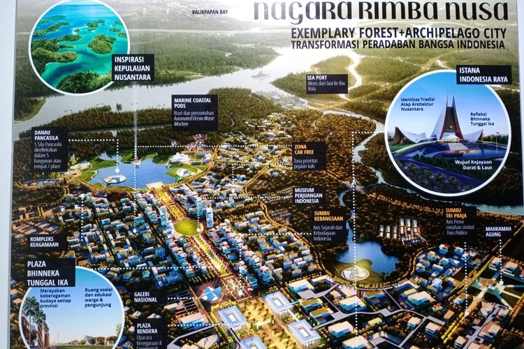 Pemenang pertama sayembara gagasan desain kawasan Ibu Kota Negara Baru dengan judul Nagara Rimba Nusa