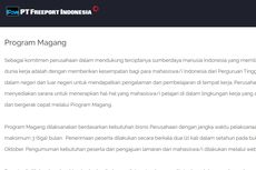 Freeport Indonesia Buka Program Magang Mahasiswa D4, S1, dan S2