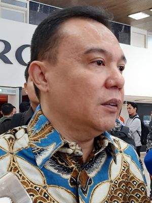 Wakil Ketua Umum Partai Gerindra Sufmi Dasco Ahmad di DPR, Senayan, Jakarta, Senin (10/2/2020).