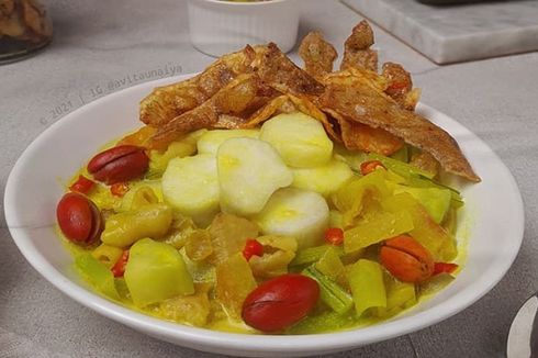 Resep Lontong Sayur KuBa & Keripik Kulit kentang, Cocok untuk Sarapan