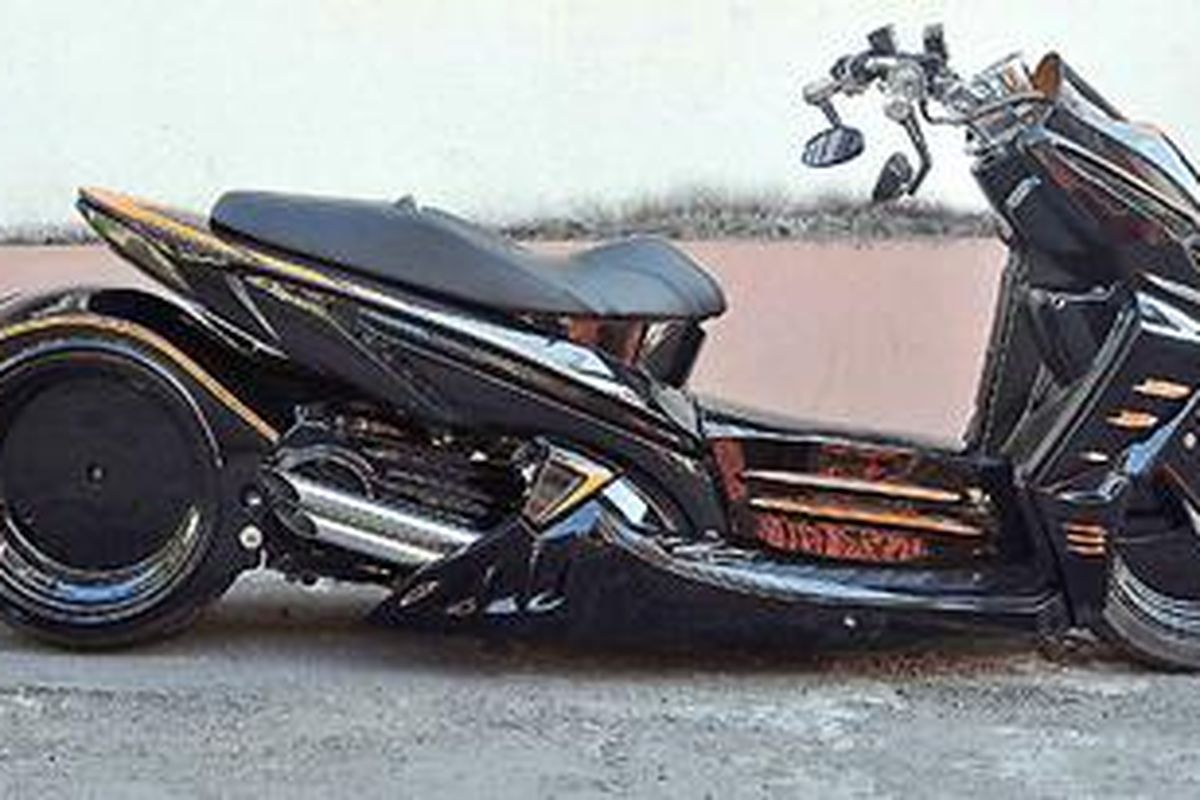 Seumpama warna bodi cerah, tongkrongannya akan lebih gahar