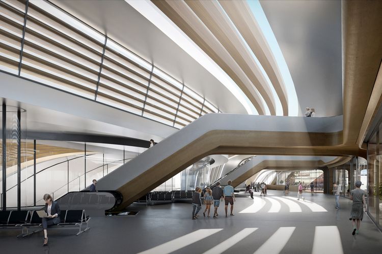 Zaha Hadid Desain Terminal Multimoda Ülemiste Estonia