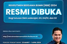 Pendaftaran Rekrutmen Bersama BUMN 2024 Resmi Dibuka, Ini Linknya