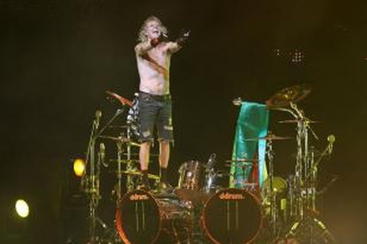 Drummer grup band Scorpions, James Kottak.