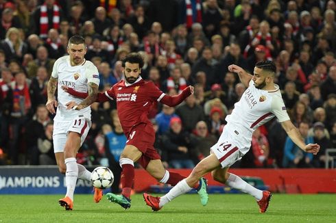 Liverpool Vs AS Roma, The Reds Menang di Anfield dalam Drama 7 Gol