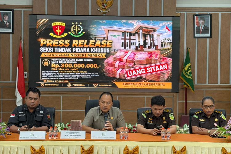 Kejari Mimika Sita Uang Rp 300 Juta Terkait Kasus Lahan Seluas 150 Hektare