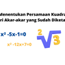 Cara Menentukan Persamaan Kuadrat Baru