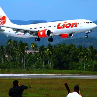 Ilustrasi pesawat Lion Air.