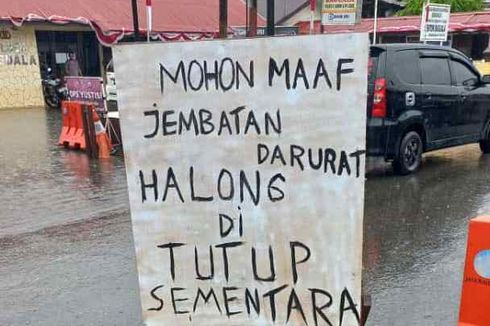 Jembatan Darurat di Ambon Rusak Diterjang Banjir, Kendaraan Dialihkan Lewat Pangkalan AL