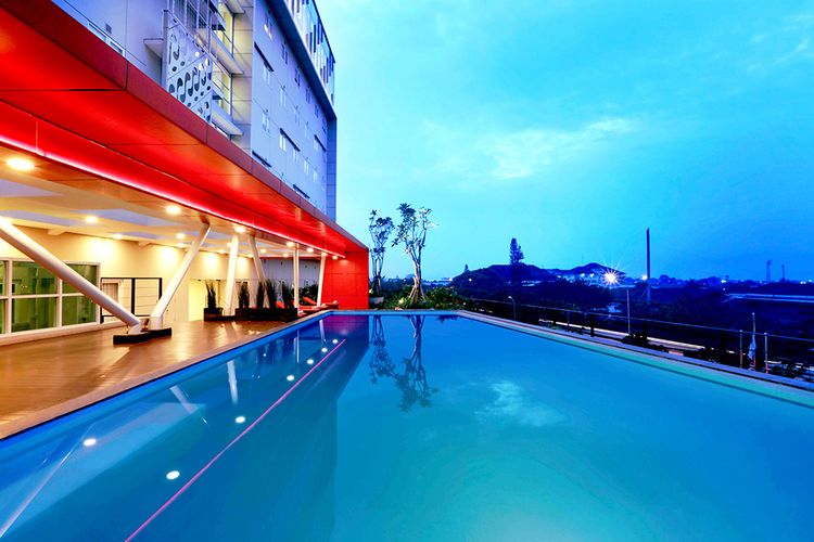 Ilustrasi kolam renang di Grand Cordela Hotel Bandung, Jawa Barat, dari Omega Hotel Management.