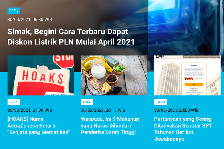 Berita terpopuler Tren 31 Maret 2021: Cara terbaru mendapatkan diskon listrik PLN