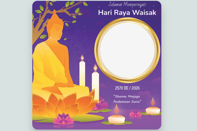 50 Link Twibbon Hari Waisak 2026 Menarik dan Cara Menggunakannya