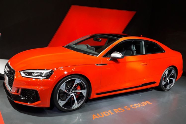 New Audi RS 5 Coupe yang diperkenalkan pada hari pembukaan Gaikindo Indonesia International Auto Show (GIIAS) 2018, di ICE, BSD City, Tangerang, Kamis (2/8/2018).