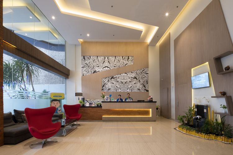 Area lobi Hotel 88 Fatmawati, Jakarta Selatan, salah satu hotel di bawah jaringan Waringin Hospitality Hotel Group