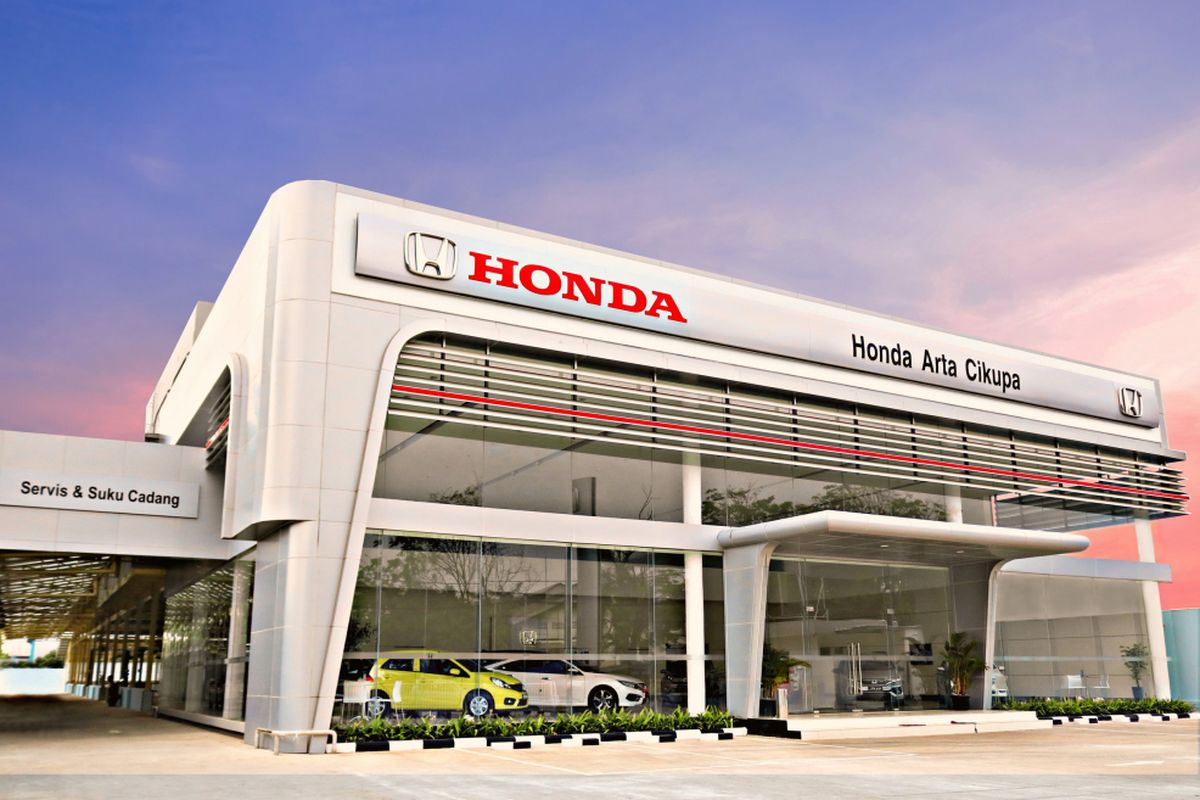 Diler Honda di Cikupa, Tangerang yang baru diresmikan, Rabu 26 September 2018.