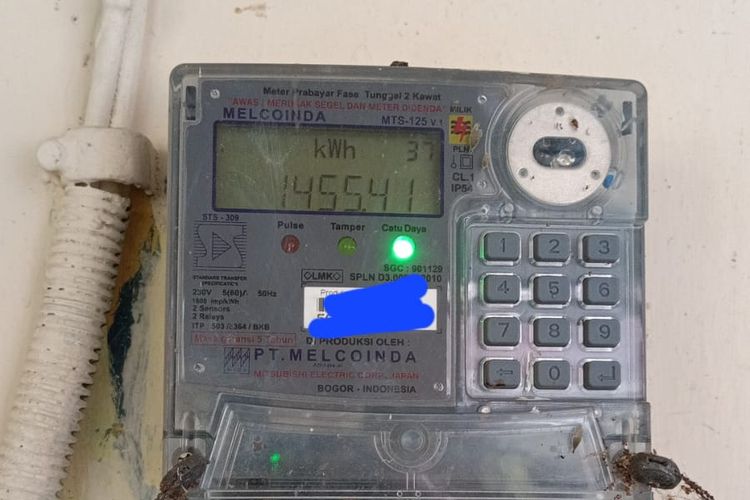 Ilustrasi meteran listrik berjenis token PLN. Harga token listrik 27 Oktober-2 November 2025.