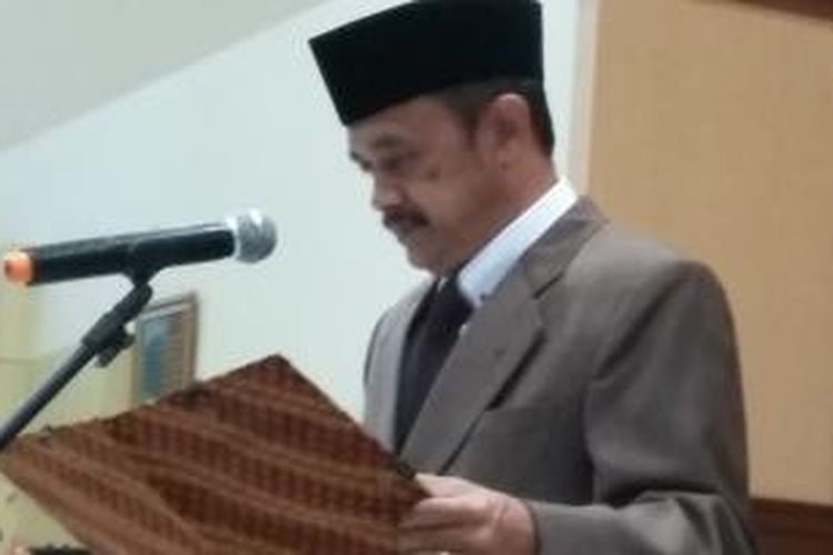 Ketua DPRD Kabupaten Tasikmalaya Ruhimat, sekaligus calon bupati asal PPP Kubu Djan Farid untuk Pilkada Kabupaten Tasikmalaya secara serentak. 