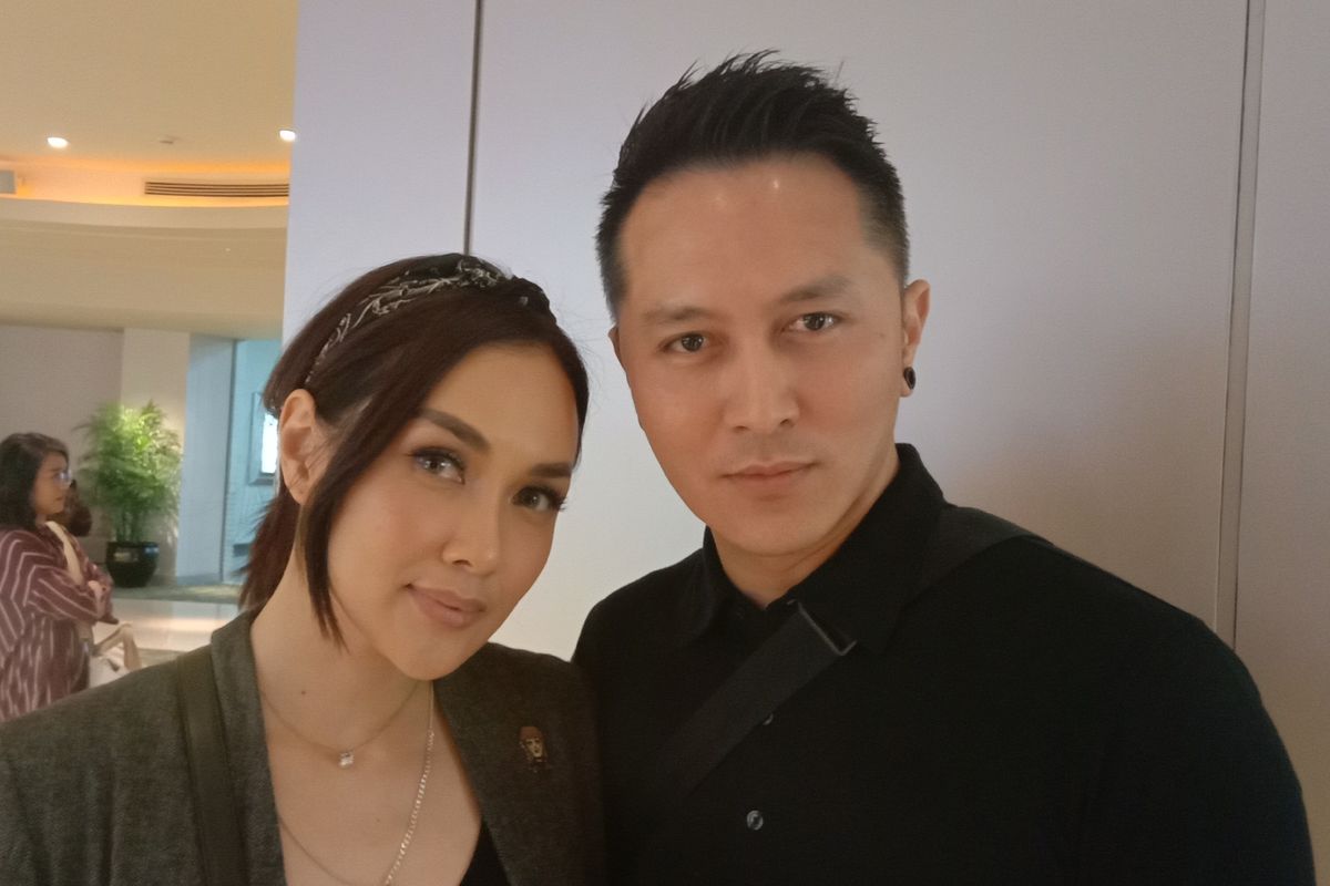 Sara Wijayanto dan Demian Aditya berpose di XXI Plaza Indonesia, Thamrin, Jakarta Pusat, Kamis (20/6/2019).