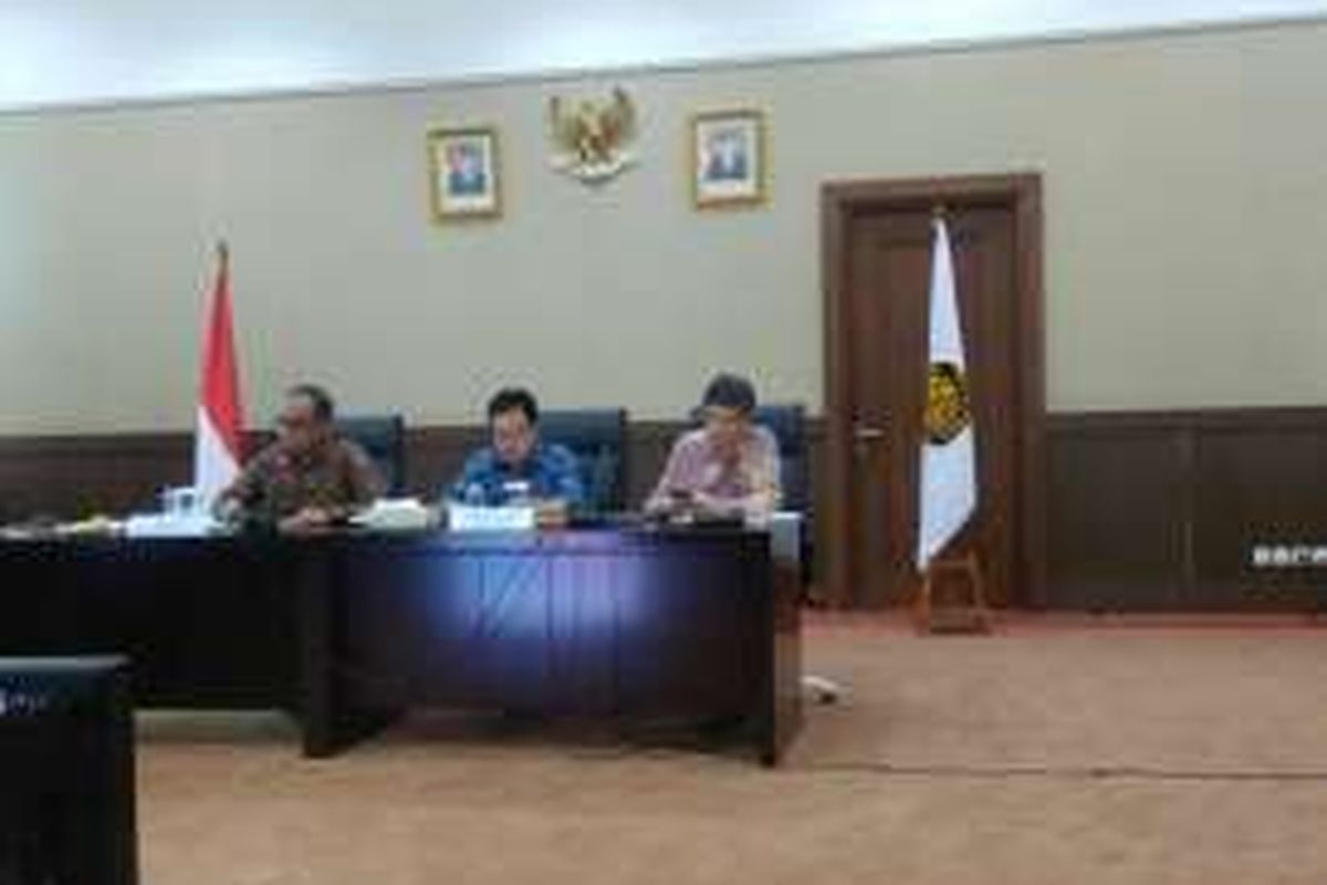 Inspektur Jenderal Kementerian Energi dan Sumber Daya Mineral (ESDM) Mochtar Husein, Jakarta, Selasa (17/5/2016). Audit smelter terkendala salah satunya karena kurangnya data penjualan komoditas oleh ICDX.