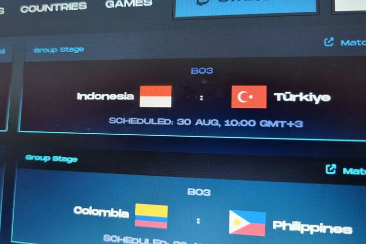 Tim e-sports Mobile Legends Indonesia akan bertanding melawan Turki hari ini, Rabu (30/8/2023). Pertandingan dijadwalkan akan dimulai pukul 18.00 WIB. 