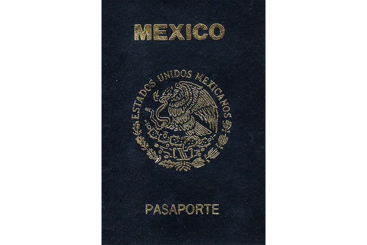 Ilustrasi Paspor Meksiko.