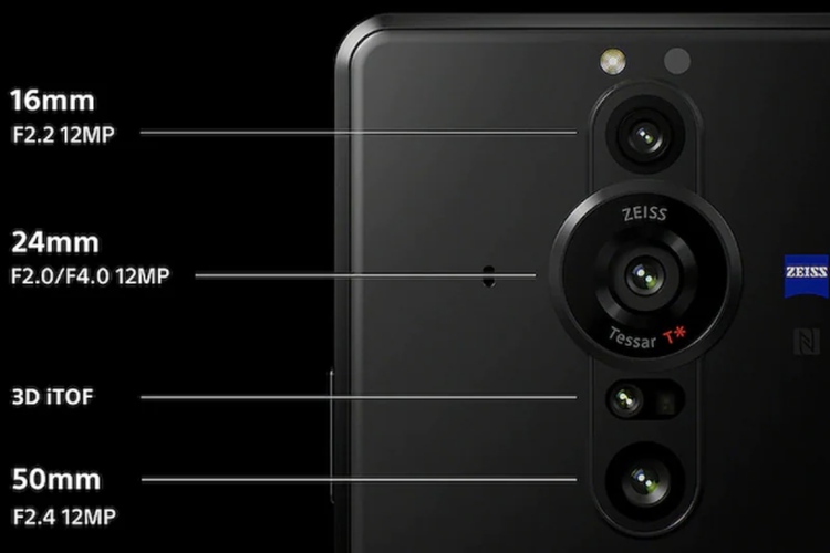 Konfigurasi kamera pada ponsel Sony Xperia Pro-1.