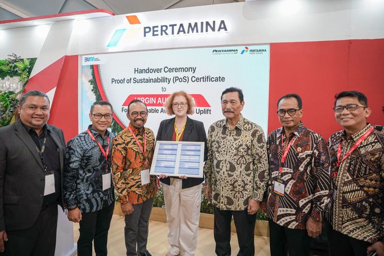 Virgin Australia Airlines menjadi maskapai internasional pertama yang menikmati layanan Sustainable Aviation Fuel (SAF) Pertamina dari Aviation Fuel Terminal (AFT) Ngurah Rai.