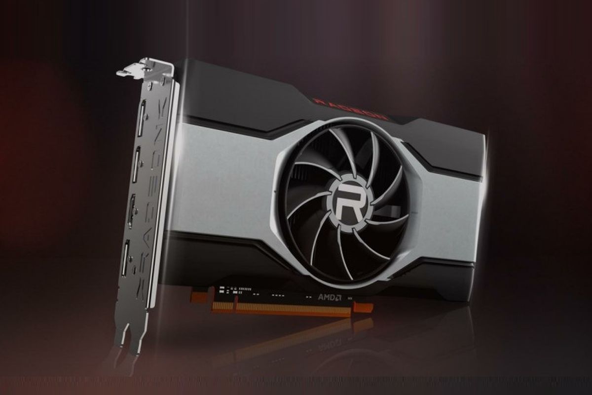 Ilustrasi AMD Radeon RX 6600 XT.