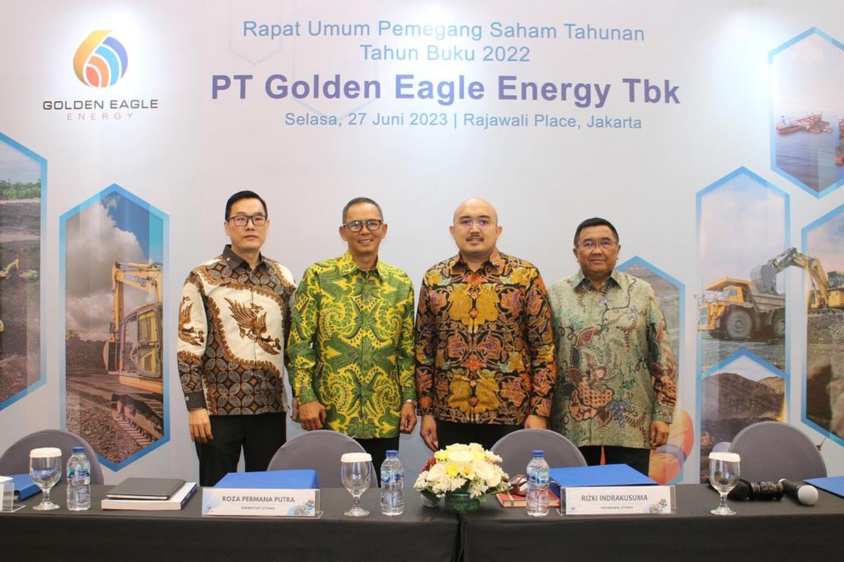 RUPST PT Golden Eagle Energy Tbk, Rabu (28/6/2023)