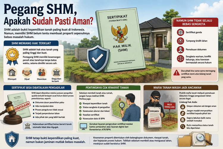Punya Sertfikat Hak Milik atau SHM tidak menjamin aman sepenuhnya?